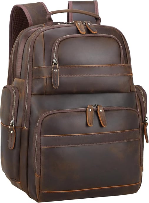 TIDING Men's Vintage Leather